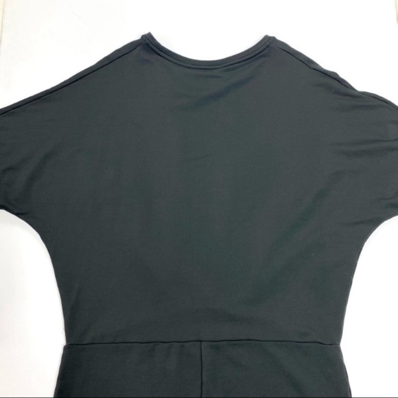 ATHLETA Pronto Pleated Stretch Dress in Black Olive Size M Style 291869-01 - Picture 6 of 10